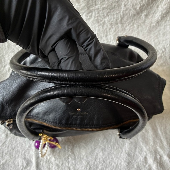 ♠️ Kate Spade Cobble Hill Black Leather Leslie Tote Bag - Picture 13 of 16